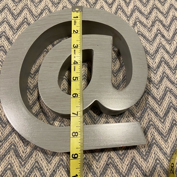 Gray Wooden At Symbol Decor - Picture 2 of 6